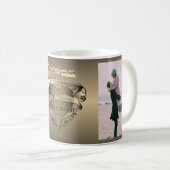 「第8回ブ結婚ロンズ記念日」+写真+ハート  コーヒーマグカップ (正面右)