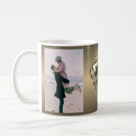 「第8回ブ結婚ロンズ記念日」+写真+ハート  コーヒーマグカップ