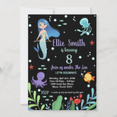 第8回マーメイド誕生日招待状 招待状 (正面)