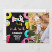 第8回ユニコーンスイカ写真プール誕生日 招待状 (正面)