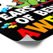 第8回自閉症誕生日パーティー8歳の自閉症 ポスター (角)