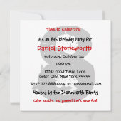 第8回誕生日パーティー黒赤白星V08 招待状 (裏面)