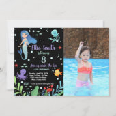 第8回Mermaid誕生日招待状(写真あり) 招待状 (正面)