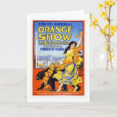 第8国民のオレンジショー1918年 カード (黄色い花)