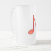 第8大きく赤いプラスチック2010年に注意して下さい フロストグラスビールジョッキ (正面左)