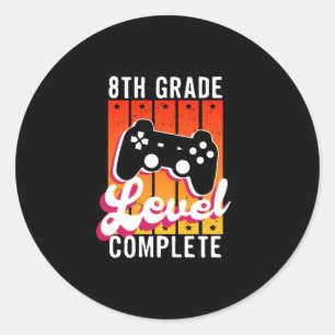 第8学年卒業ゲーマー卒業 ラウンドシール