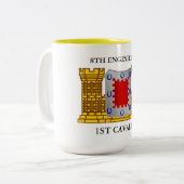 第8機関大隊第1騎兵  ツートーンマグカップ (正面左)