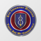 第8歩兵師団  ウィンドウサイン (シート)