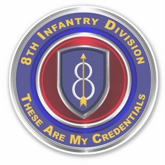 第8歩兵師団 シール (正面)