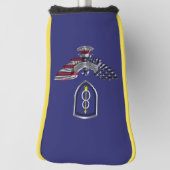 第8歩兵師団「パスファインダー」イーグル ゴルフヘッドカバー (回転90)