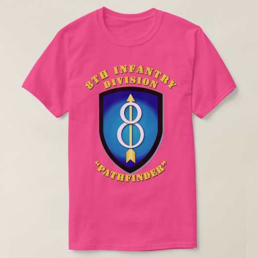 第8歩兵師団SSI Tシャツ (デザイン正面)