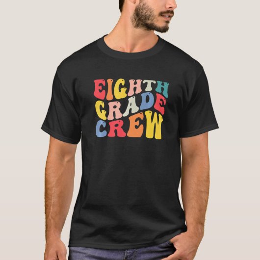 第8級乗務員先生新学期レトロ Tシャツ (正面)
