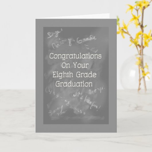 第8級卒業カード石板 カード (黄色い花)