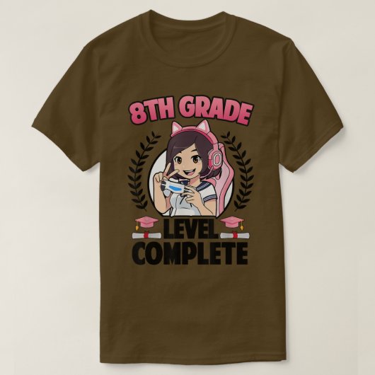 第8級卒業2022アニメガム Tシャツ (デザイン正面)