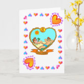 第8記念日 カード (黄色い花)