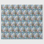 第8誕生日のアヒル踊りイン・ザ・パドル ラッピングペーパー (フラット)