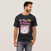 第8誕生日の猫猫パーティーの子マチン Tシャツ (正面フル)