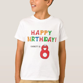 第8誕生日カラフルアルファベット（キッズ付き） Tシャツ