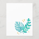 第8誕生日グリーンリージャングルブルーボーイ招待状 チラシ (裏面)