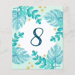 第8誕生日グリーンリージャングルブルーボーイ招待状 チラシ