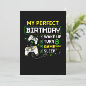 第8誕生日ゲーミングボーイ誕生日ギフトゲーマー 招待状 (スタンド正面)