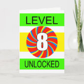 第8誕生日コンピュータゲーマー カード (正面)