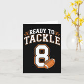 第8誕生日サッカー愛好家8歳Taに準備 カード (黄色い花)