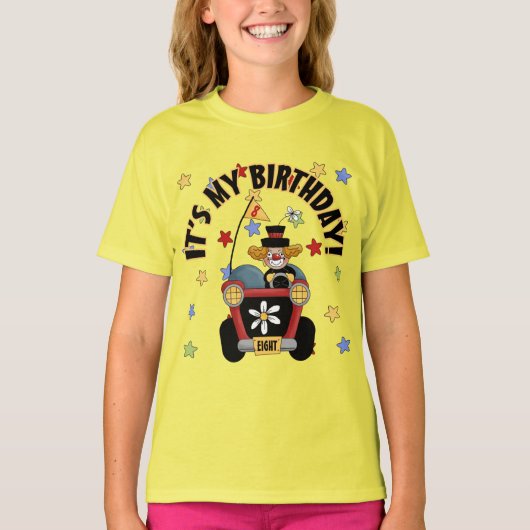 第8誕生日ピエロ Tシャツ (正面)