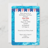 第8誕生日プールパーティーとイエアヒル 招待状 (裏面)