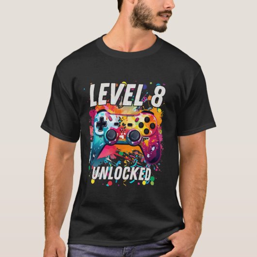 第8誕生日ボーイゲームVideo Game第8戦 Tシャツ (正面)