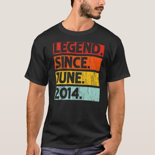 第8誕生日伝説2014年6月以来8歳 Tシャツ (正面)