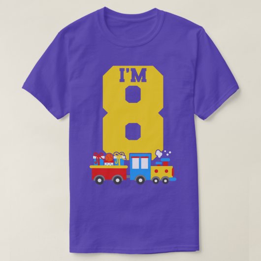 第8誕生日列車1 Tシャツ (デザイン正面)