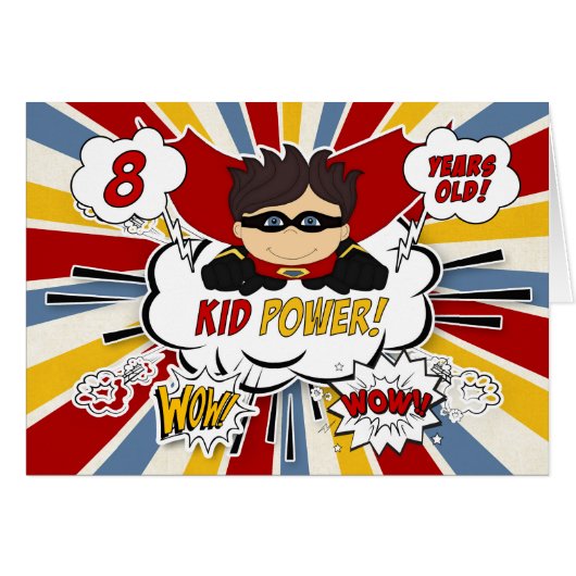 第8誕生日少年すごい赤漫画本 (正面横)