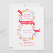 第8誕生日招待状 招待状 (正面)