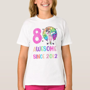 第8誕生日·ユニコーン·ダビング、8歳 Tシャツ
