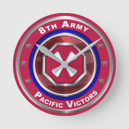 第8軍の記念カスタマイズ品 ラウンド壁時計