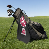 第8軍パッチとエンブレム ゴルフタオル (グリーン)