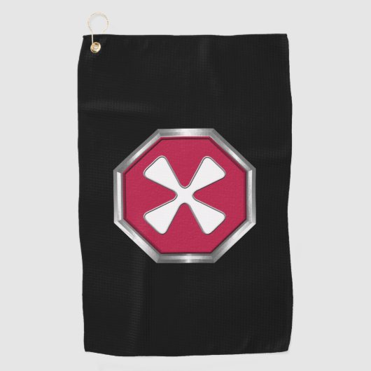 第8軍パッチ ゴルフタオル (正面)