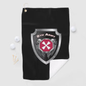 第8軍退役軍人カスタムシールド ゴルフタオル (インサイチュ)