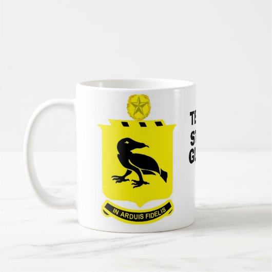 第8連隊のテキサス州の州の監視マグ コーヒーマグカップ (左)