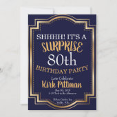 第80びっくりパーティ 招待状 (正面)