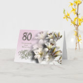 第80ハッピーバースデーカード カード (黄色い花)