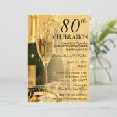 第80バースデーパーティ招待状 招待状 (スタンド正面)
