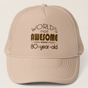 第80ブラウンの誕生祝いの世界のベスト キャップ