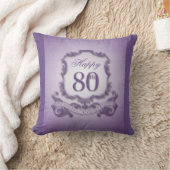 第80メッセージとの誕生祝い(背部) クッション (ブランケット)