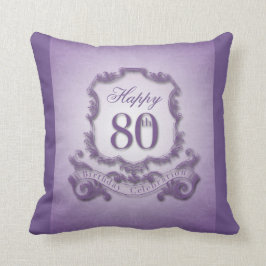 第80メッセージとの誕生祝い(背部) クッション