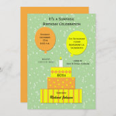 第80回サプライズ誕生日パーティーへの招待 招待状 (正面/裏面)