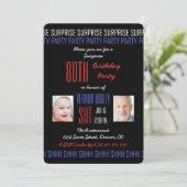 第80回サプライズ誕生日パーティー招男性へ待 招待状 (スタンド正面)