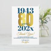 第80回バースデーパーティーありがとう サンキューカード (スタンド正面)
