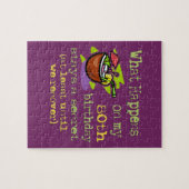 第80回バースデーパーティーのプレゼント。私の80日に何が起こるか ジグソーパズル (横)